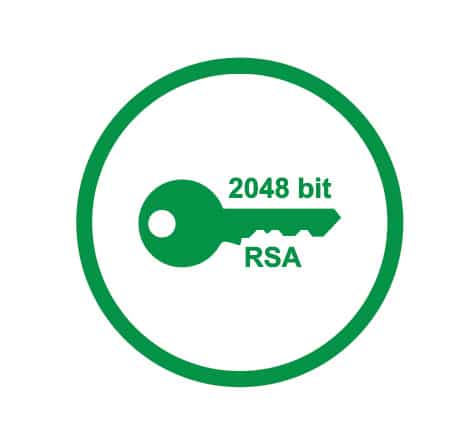 2048-bit Encryption for data in transit and data at rest with Veripass